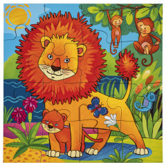 Рыжий лев. Пазл из 16 элементов - Фото 2