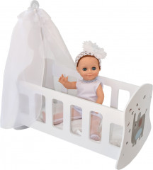 Люлька для куклы с балдахином «Крошка Ви» - Фото 3