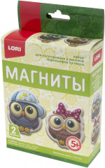 Набор для изготовления магнитов из гипса «Маленькие совята» - Фото 1