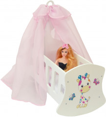 Кроватка-люлька для кукол с балдахином «Крошка Фафи» - Фото 1