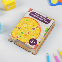 Пазл «Собери пиццу с морепродуктами» - Фото 1