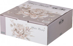 Бульонница с блюдцем «Белый цветок» - Фото 1