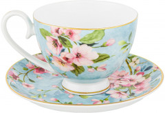 Чайная пара «Яблоневый цвет на голубом» - Фото 3