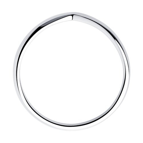 Кольцо из серебра с родированием