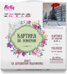 Картина по номерам «Девушка с красным зонтом» - Фото 1