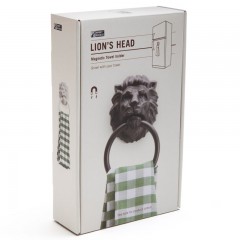 Держатель для полотенца «Lion head», белый - Фото 4
