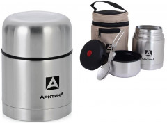 Термос вакуумный, бытовой с широким горлом в чехле - Фото 3