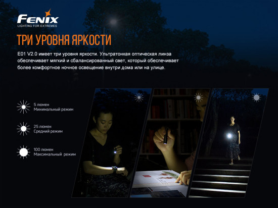 Фонарь «Fenix E01 V2.0»