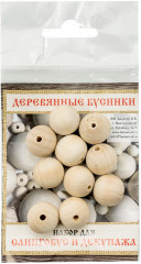 Набор деревянных бусин - Фото 2