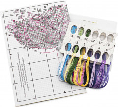 Набор для вышивания на одежде «Цветочный полет» - Фото 2