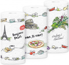 Полотенца бумажные двухслойные «Wisch and Weg Extra lang Design» - Фото 1