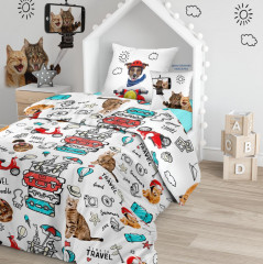Комплект постельного белья «Funny cats» - Фото 1