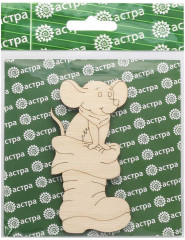 Заготовка деревянная «Мышонок в сапожке» - Фото 1