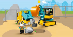 Конструктор Duplo 10931 Грузовик и гусеничный экскаватор. Truck & Tracked Excavator - Фото 9
