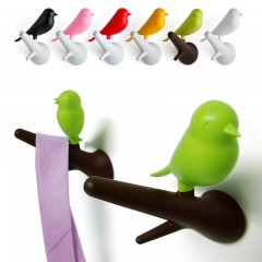 Вешалки настенные «Sparrow» (2 штуки) белые/черные - Фото 1