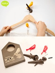 Вешалки настенные «Sparrow» (2 штуки) белые/черные - Фото 2