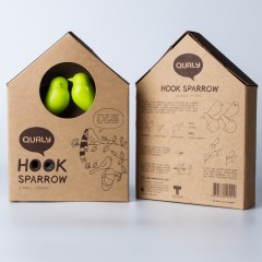 Вешалки настенные «Sparrow» (2 штуки) белые/черные - Фото 3