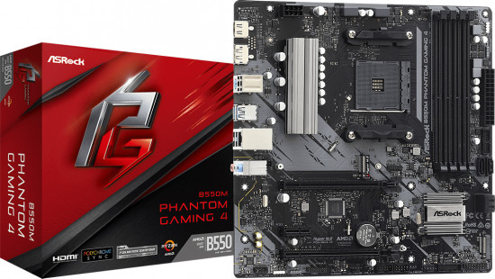 Материнская плата Gigabyte B550M Phantom Gaming 4