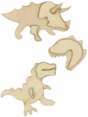 Набор для творчества «Деревянные магниты. Динозавры» - Фото 1
