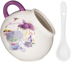 Солонка с ложкой «Лавандовая весна» - Фото 1