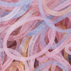 Силиконовые резиночки для плетения браслетов «Rainbow Loom», блестящий микс - Фото 1