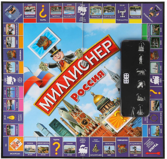 Игра настольная «Миллионер. Россия»