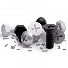 Набор вешалок «Screw» (3 шт), белый - Фото 1