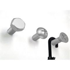 Набор вешалок «Screw» (3 шт), белый - Фото 4