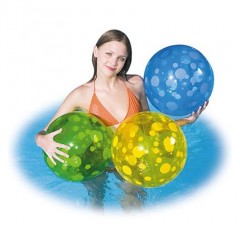 Мяч пляжный в горошек (диаметр 51 см), в ассортименте - Фото 1