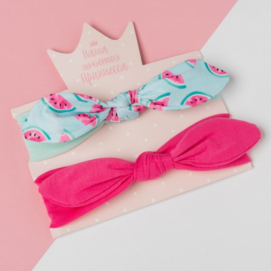 Повязки на голову для девочек «Арбузик»
