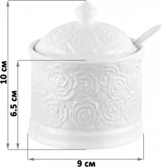 Сахарница с ложкой «Розы» - Фото 1