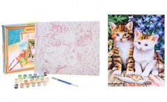 Роспись по холсту «Котята» (30 х 40 см) - Фото 1