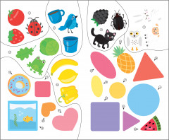 Школа Cеми Гномов. Активити с наклейками. Цвет, форма, величина. 0+ - Фото 3