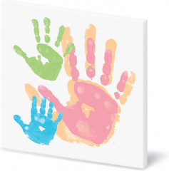 Набор для изготовления отпечатков ручек и ножек «Лапочка. Моя большая семья» - Фото 3