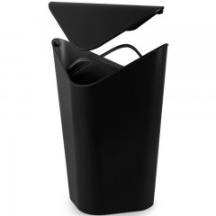 Корзина для мусора угловая «Corner», черная - Фото 4