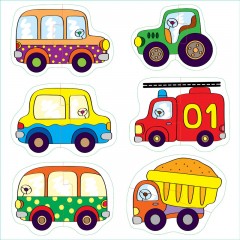 Напольный пазл "Машинки" (Малые) - Фото 1