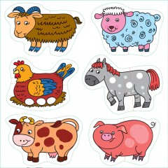 Напольный пазл "На ферме" (Малые) - Фото 1