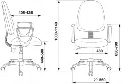 Кресло офисное CH-1300N/OR-16 - Фото 4