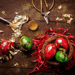 Набор для украшения яиц с жидкими красителями «Cияние» - Фото 4