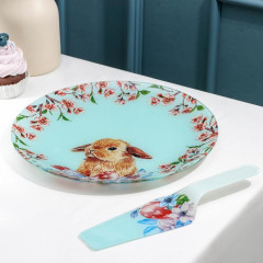 Тортовница с лопаткой «Кролик» - Фото 1