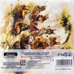 Салфетки бумажные «Зайцы» - Фото 1