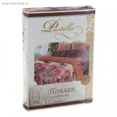 Комплект постельного белья  (рис. 708, 1,5-спальный, поплин, 2 наволочки 70х70) - Фото 1