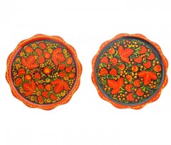 Тарелка, хохлома - Фото 1