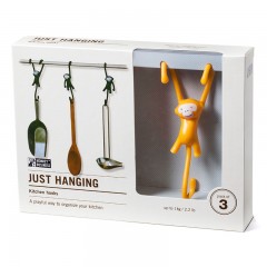 Кухонные крючки «Just hanging» (3 шт), желтые - Фото 4