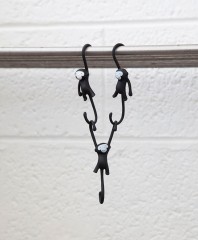 Кухонные крючки «Just hanging» (3 шт), черные - Фото 1