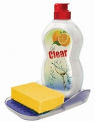 Подставка для моющего средства и губки «Teo», лимон - Фото 1