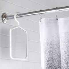 Зеркало с вешалкой, белое - Фото 1