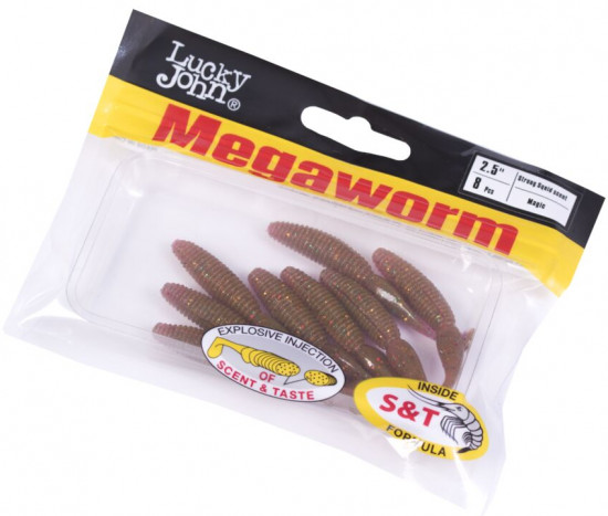 Виброхвосты съедобные «Mega Worm»
