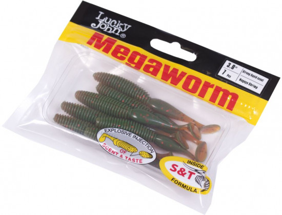Виброхвосты съедобные «Mega Worm»
