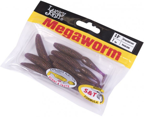 Виброхвосты съедобные «Mega Worm»